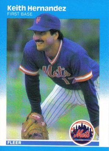 #12 Keith Hernandez - New York Mets - 1987 Fleer Baseball