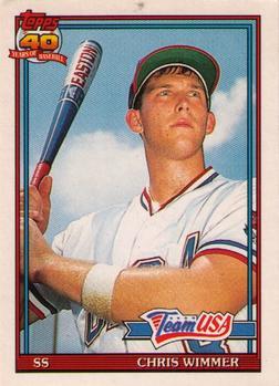 #130T Chris Wimmer - USA - 1991 Topps Traded Baseball