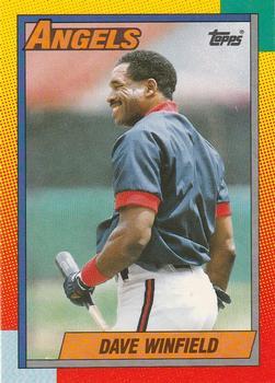 #130T Dave Winfield - California Angels - 1990 Topps Traded Baseball
