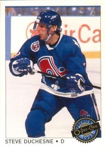 #130 Steve Duchesne - Quebec Nordiques - 1992-93 O-Pee-Chee Premier Hockey