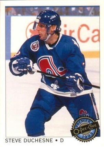 #130 Steve Duchesne - Quebec Nordiques - 1992-93 O-Pee-Chee Premier Hockey