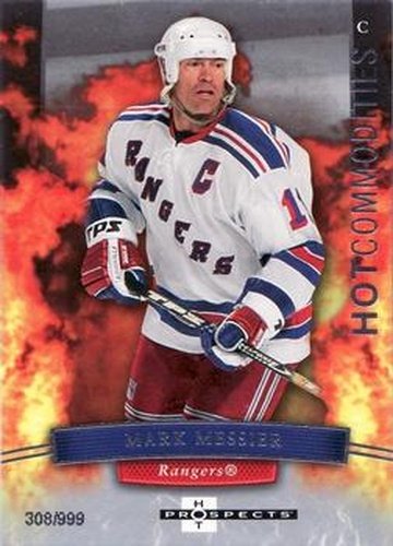 #130 Mark Messier - New York Rangers - 2007-08 Fleer Hot Prospects Hockey