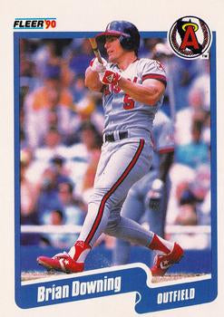 #130 Brian Downing - California Angels - 1990 Fleer USA Baseball