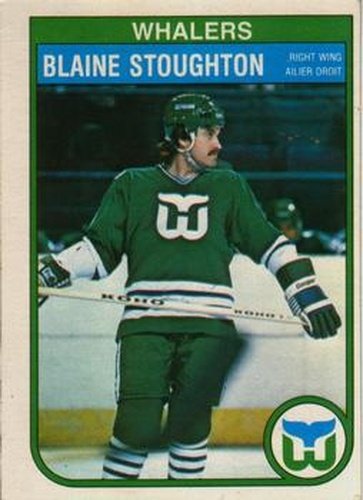 #130 Blaine Stoughton - Hartford Whalers - 1982-83 O-Pee-Chee Hockey