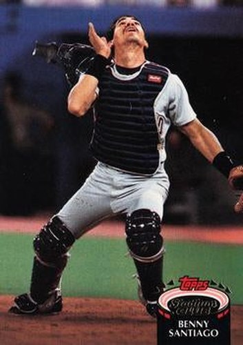 #130 Benny Santiago - San Diego Padres - 1992 Stadium Club Baseball