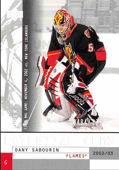 #130 Dany Sabourin - Calgary Flames - 2002-03 Upper Deck Mask Collection Hockey