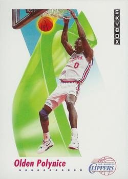 #130 Olden Polynice - Los Angeles Clippers - 1991-92 SkyBox Basketball