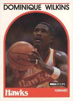 #130 Dominique Wilkins - Atlanta Hawks - 1989-90 Hoops Basketball