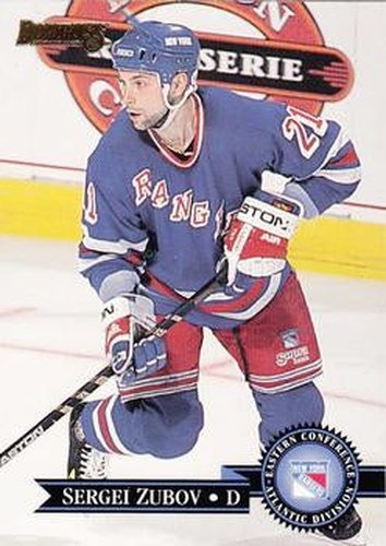 #130 Sergei Zubov - New York Rangers - 1995-96 Donruss Hockey