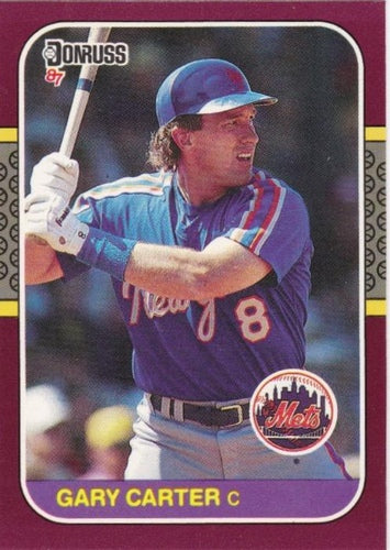 #130 Gary Carter - New York Mets - 1987 Donruss Opening Day Baseball