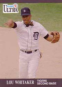 #130 Lou Whitaker - Detroit Tigers - 1991 Ultra Baseball