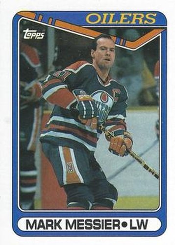 #130 Mark Messier - Edmonton Oilers - 1990-91 Topps Hockey