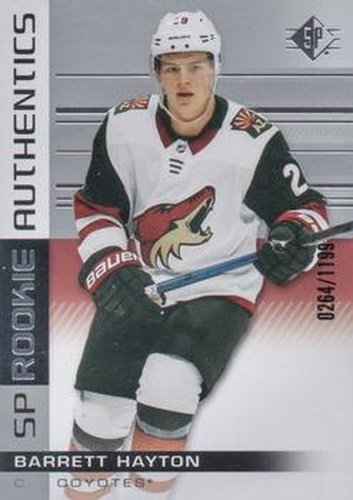 #130 Barrett Hayton - Arizona Coyotes - 2019-20 SP Hockey