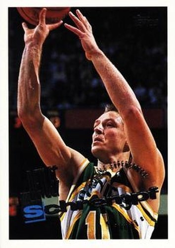 #130 Detlef Schrempf - Seattle SuperSonics - 1995-96 Topps Basketball