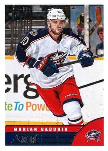 #130 Marian Gaborik - Columbus Blue Jackets - 2013-14 Score Hockey