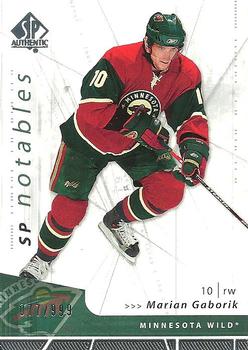 #130 Marian Gaborik - Minnesota Wild - 2006-07 SP Authentic Hockey