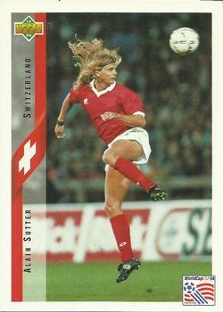 #130 Alain Sutter - Switzerland - 1994 Upper Deck World Cup Contenders English/Spanish Soccer