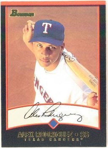 #130 Alex Rodriguez - Texas Rangers - 2001 Bowman Baseball