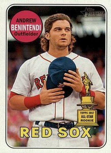 #130 Andrew Benintendi - Boston Red Sox - 2018 Topps Heritage Baseball