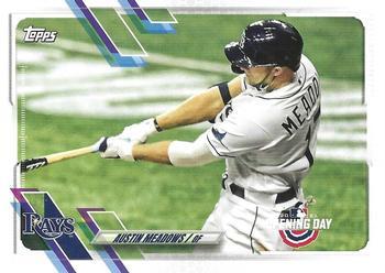 #130 Austin Meadows - Tampa Bay Rays - 2021 Topps Opening Day Baseball