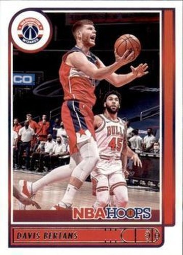 #130 Davis Bertans - Washington Wizards - 2021-22 Hoops Basketball