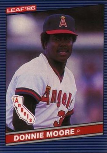 #130 Donnie Moore - California Angels - 1986 Leaf Baseball