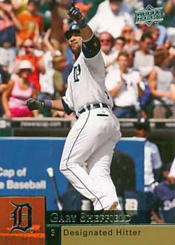 #130 Gary Sheffield - Detroit Tigers - 2009 Upper Deck Baseball