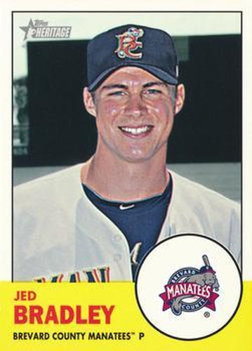 #130 Jed Bradley - Brevard County Manatees - 2012 Topps Heritage Minor League Baseball