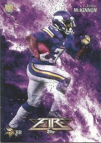 #130 Jerick McKinnon - Minnesota Vikings - 2014 Topps Fire Football