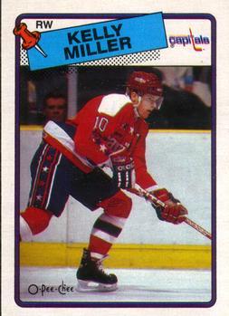 #130 Kelly Miller - Washington Capitals - 1988-89 O-Pee-Chee Hockey