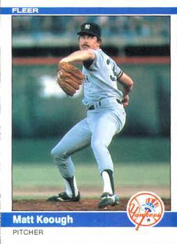 #130 Matt Keough - New York Yankees - 1984 Fleer Baseball