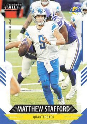 #130 Matthew Stafford - Los Angeles Rams - 2021 Score Football