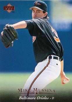 #130 Mike Mussina - Baltimore Orioles - 1995 Upper Deck Baseball