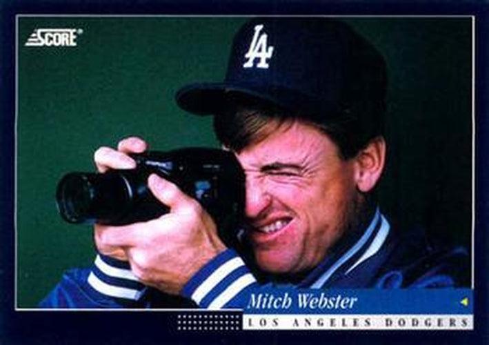 #130 Mitch Webster - Los Angeles Dodgers -1994 Score Baseball