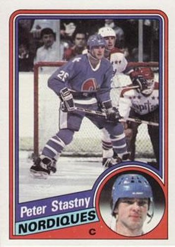 #130 Peter Stastny - Quebec Nordiques - 1984-85 Topps Hockey