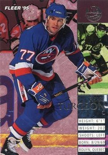 #130 Pierre Turgeon - New York Islanders - 1994-95 Fleer Hockey