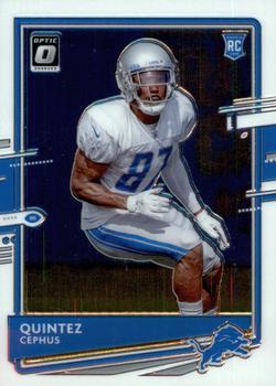 #130 Quintez Cephus - Detroit Lions - 2020 Donruss Optic Football