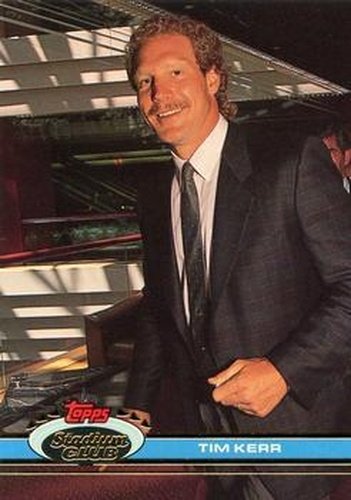 #130 Tim Kerr - New York Rangers - 1991-92 Stadium Club Hockey