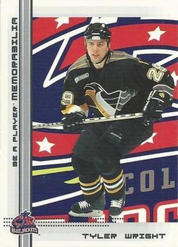 #130 Tyler Wright - Columbus Blue Jackets - 2000-01 Be a Player Memorabilia Hockey
