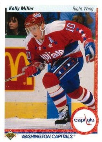 #130 Kelly Miller - Washington Capitals - 1990-91 Upper Deck Hockey