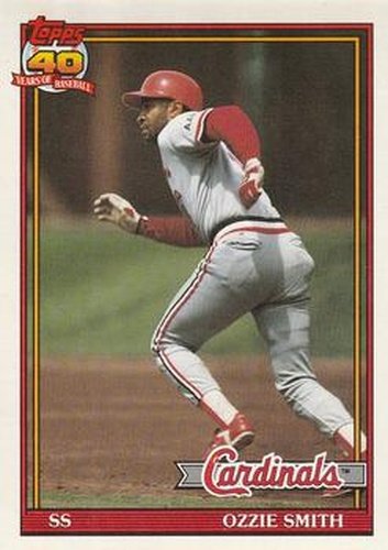 #130 Ozzie Smith - St. Louis Cardinals - 1991 O-Pee-Chee Baseball
