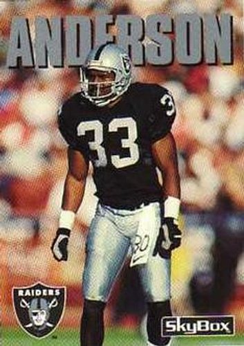 #130 Eddie Anderson - Los Angeles Raiders - 1992 SkyBox Impact Football