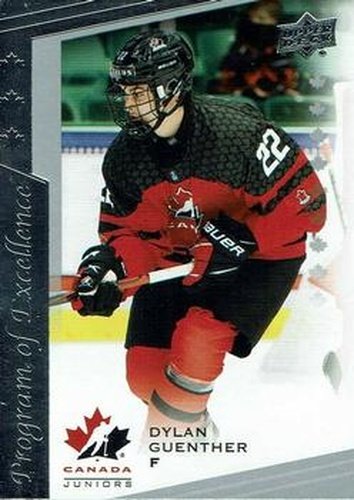 #130 Dylan Guenther - Canada - 2021-22 Upper Deck Team Canada Juniors Hockey