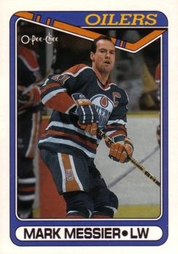 #130 Mark Messier - Edmonton Oilers - 1990-91 O-Pee-Chee Hockey