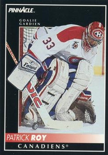 #130 Patrick Roy - Montreal Canadiens - 1992-93 Pinnacle Canadian Hockey