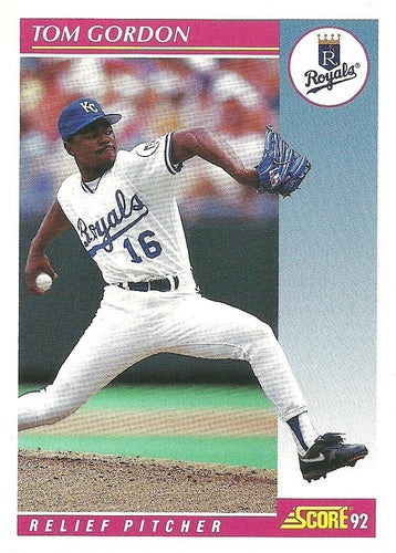 #130 Tom Gordon - Kansas City Royals - 1992 Score Baseball