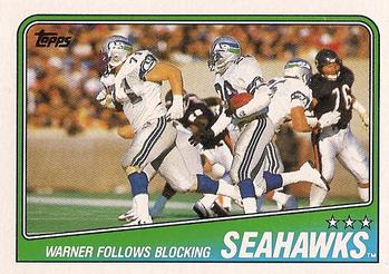#130 Seahawks Team Leaders - Curt Warner - Seattle Seahawks - 1988 Topps Football