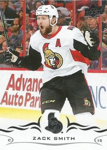 #130 Zack Smith - Ottawa Senators - 2018-19 Upper Deck Hockey