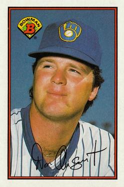 #130 Don August - Milwaukee Brewers - 1989 Bowman Baseball