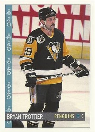 #130 Bryan Trottier - Pittsburgh Penguins - 1992-93 O-Pee-Chee Hockey